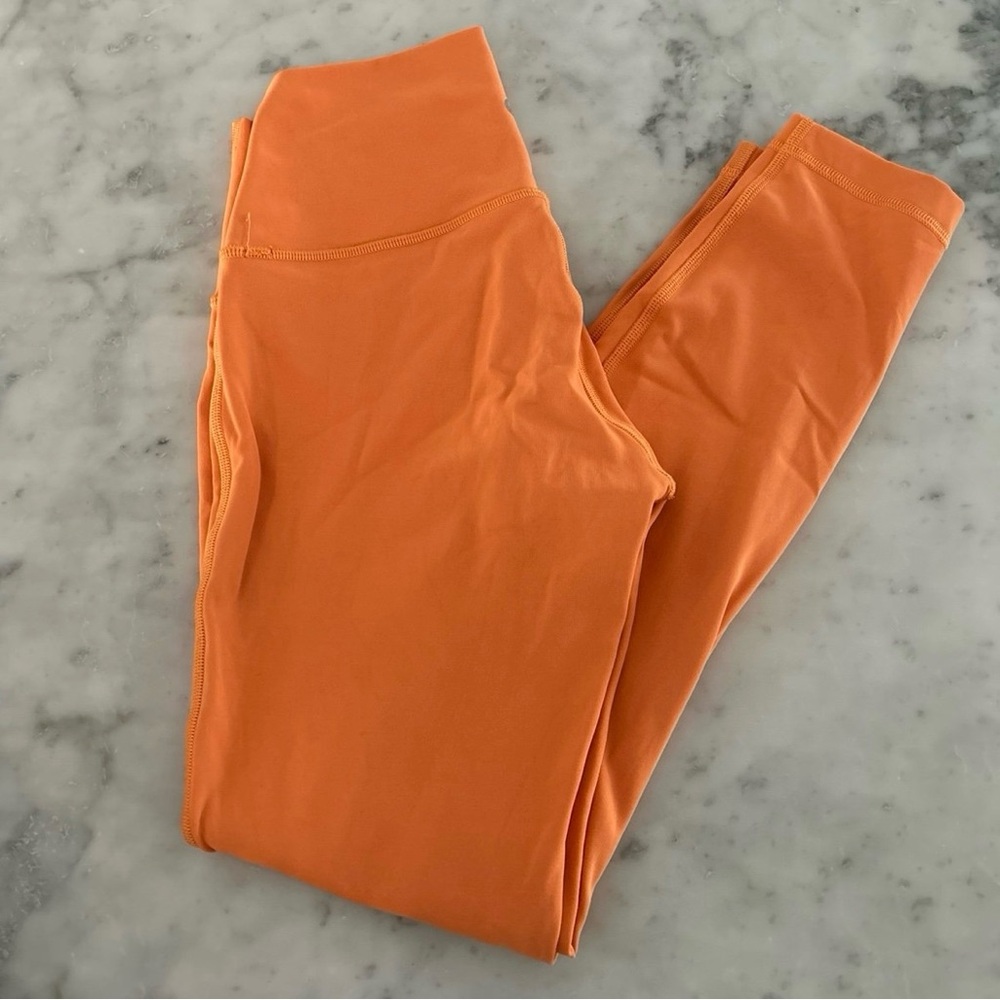 Orange Lululemon pants like new